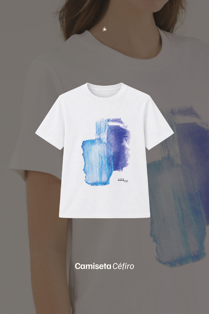 Camiseta Céfiro Blanco, vista adicional - C1entoUno