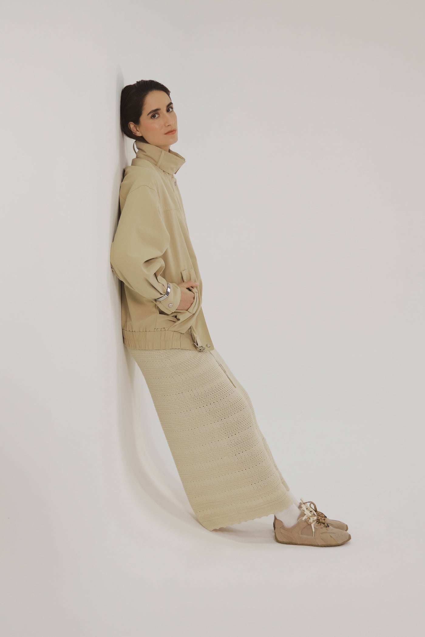 Chaqueta Globo Beige