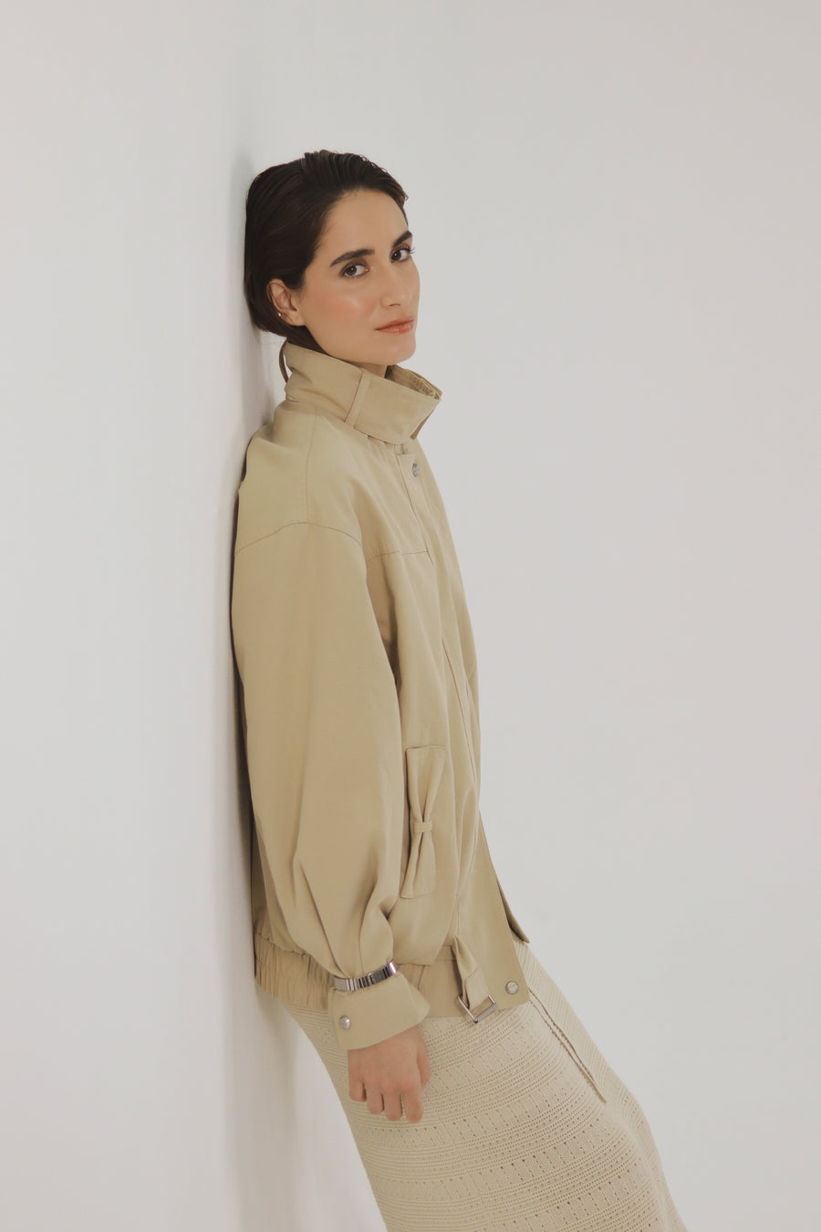 Chaqueta Globo Beige
