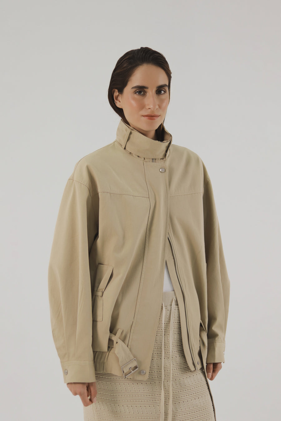 Chaqueta Globo Beige