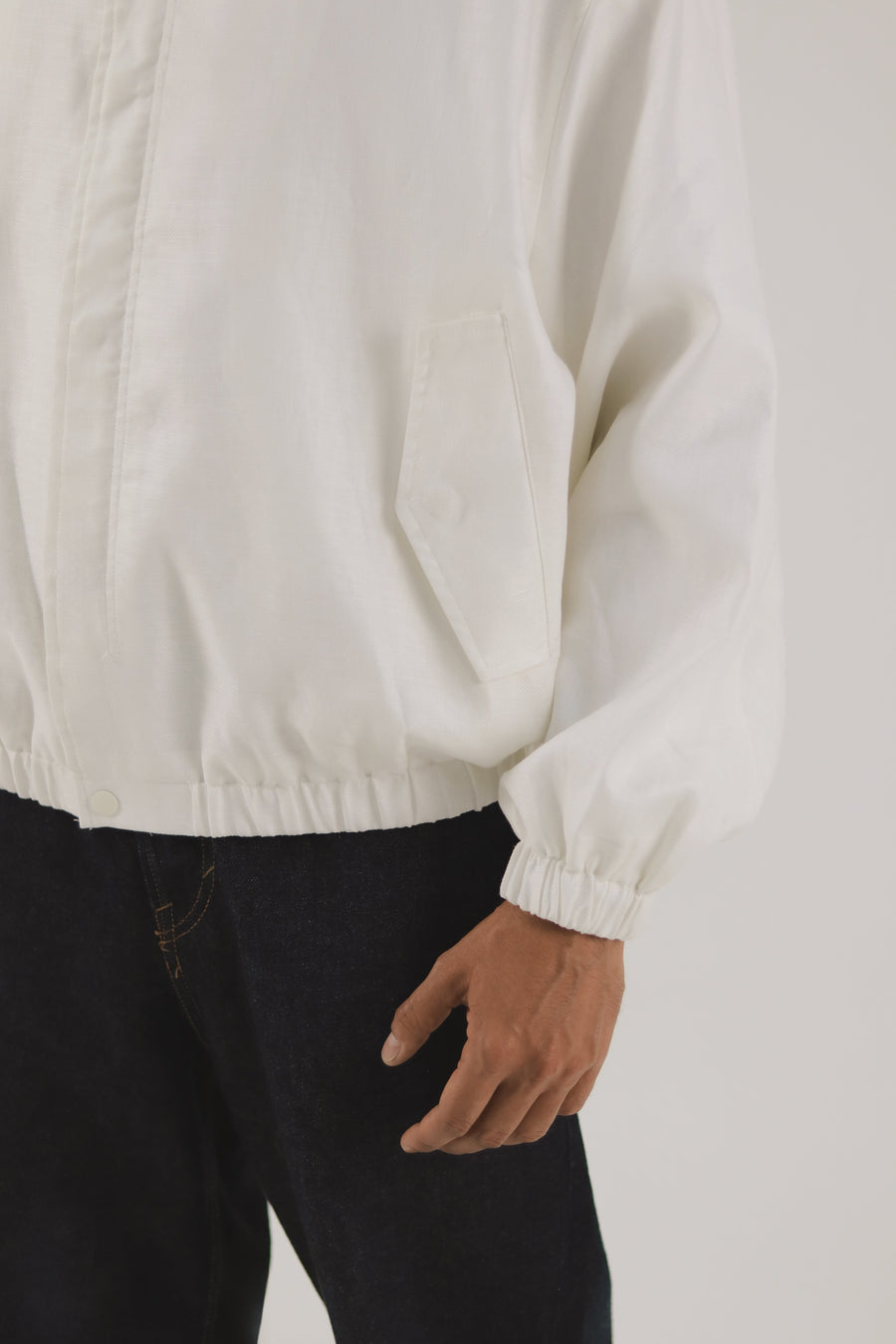 Chaqueta Mao Blanco