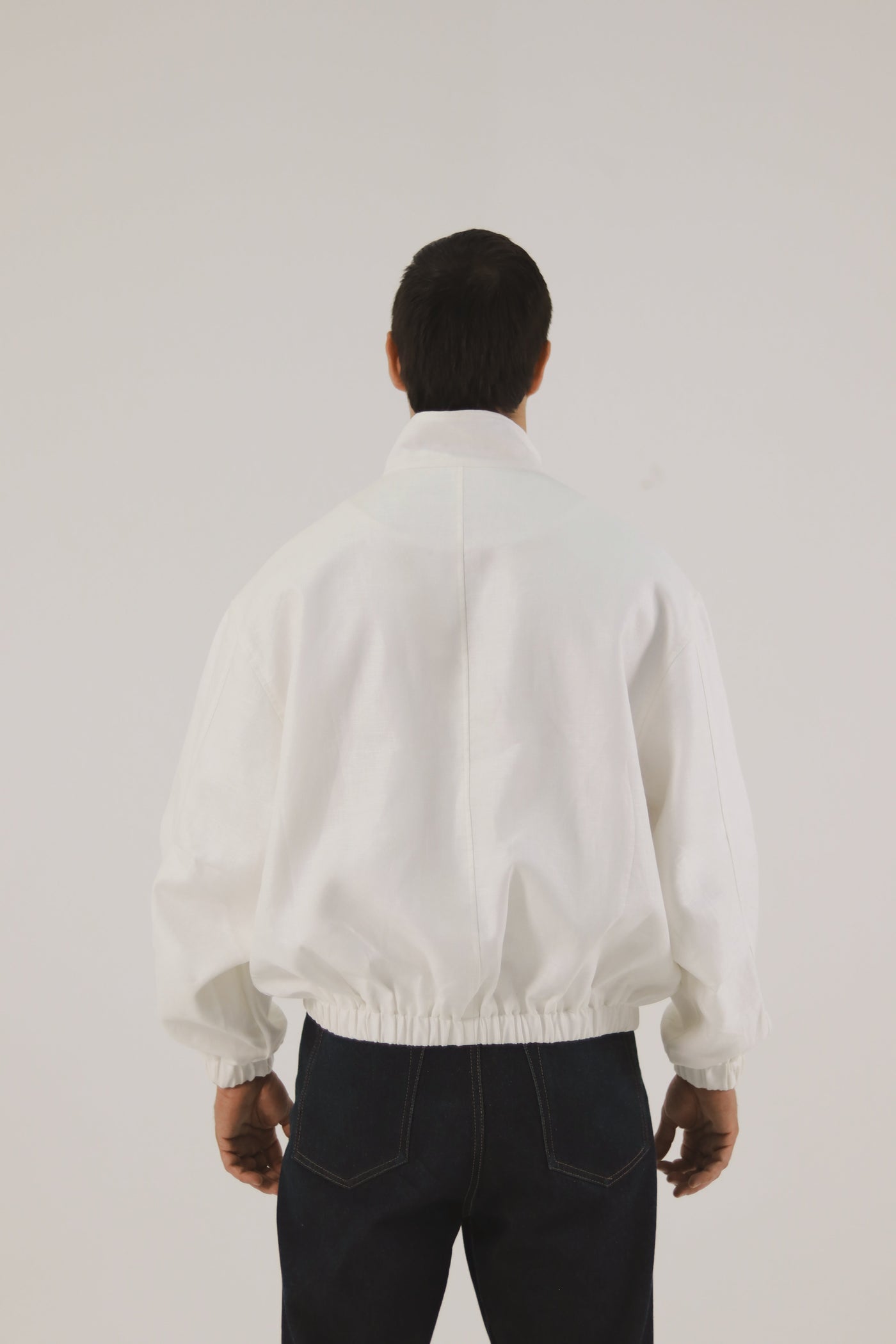 Chaqueta Mao Blanco