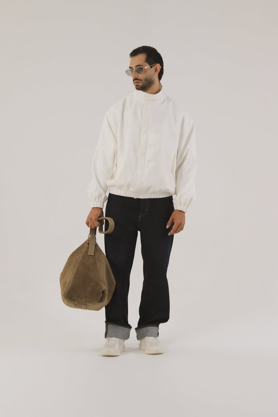 Chaqueta Mao Blanco