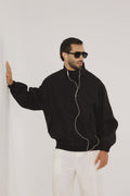 Chaqueta Mao Negro