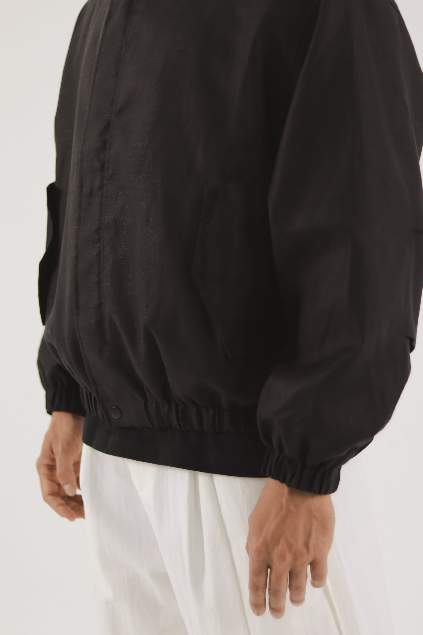 Chaqueta Mao Negro