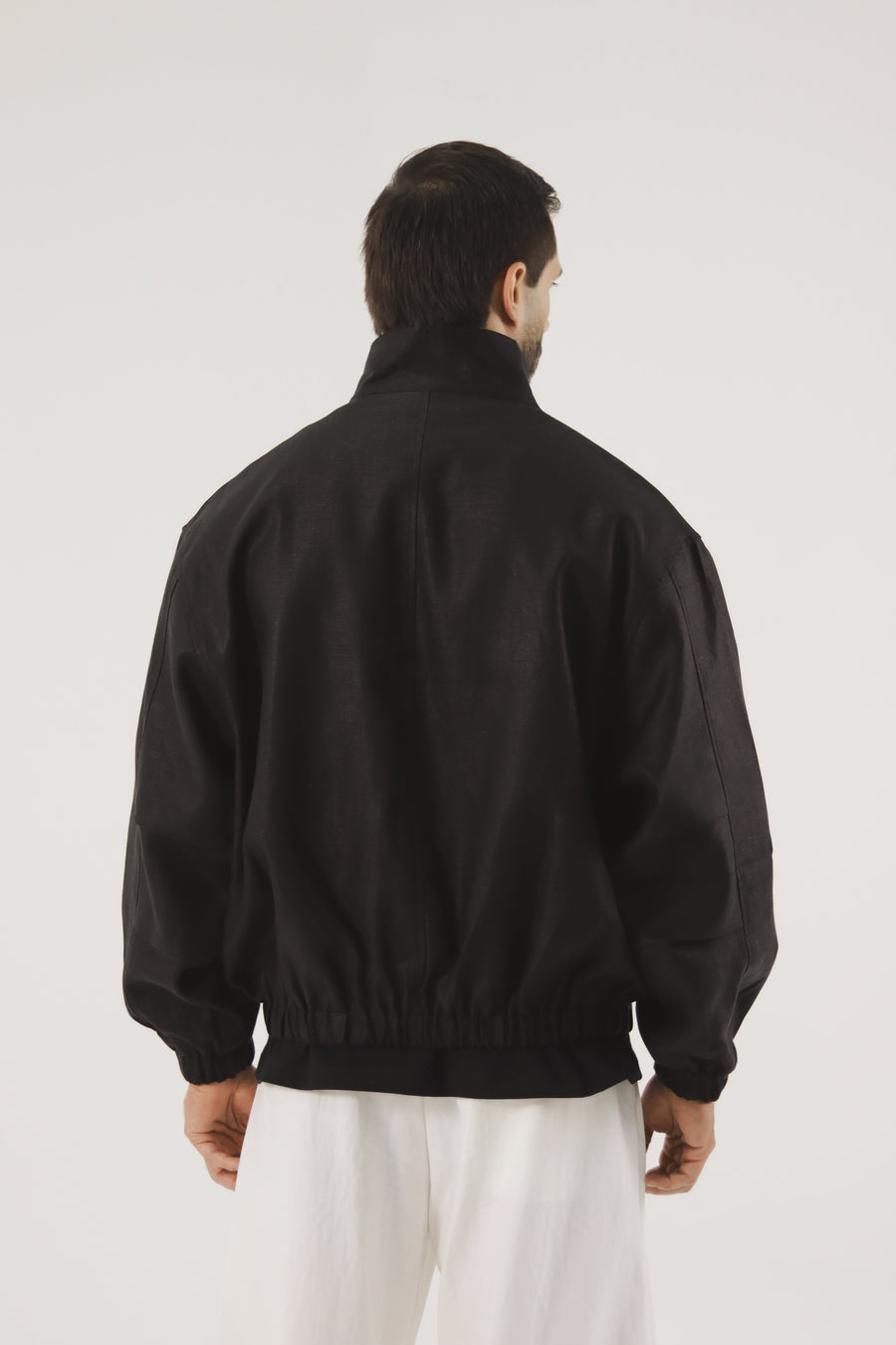 Chaqueta Mao Negro