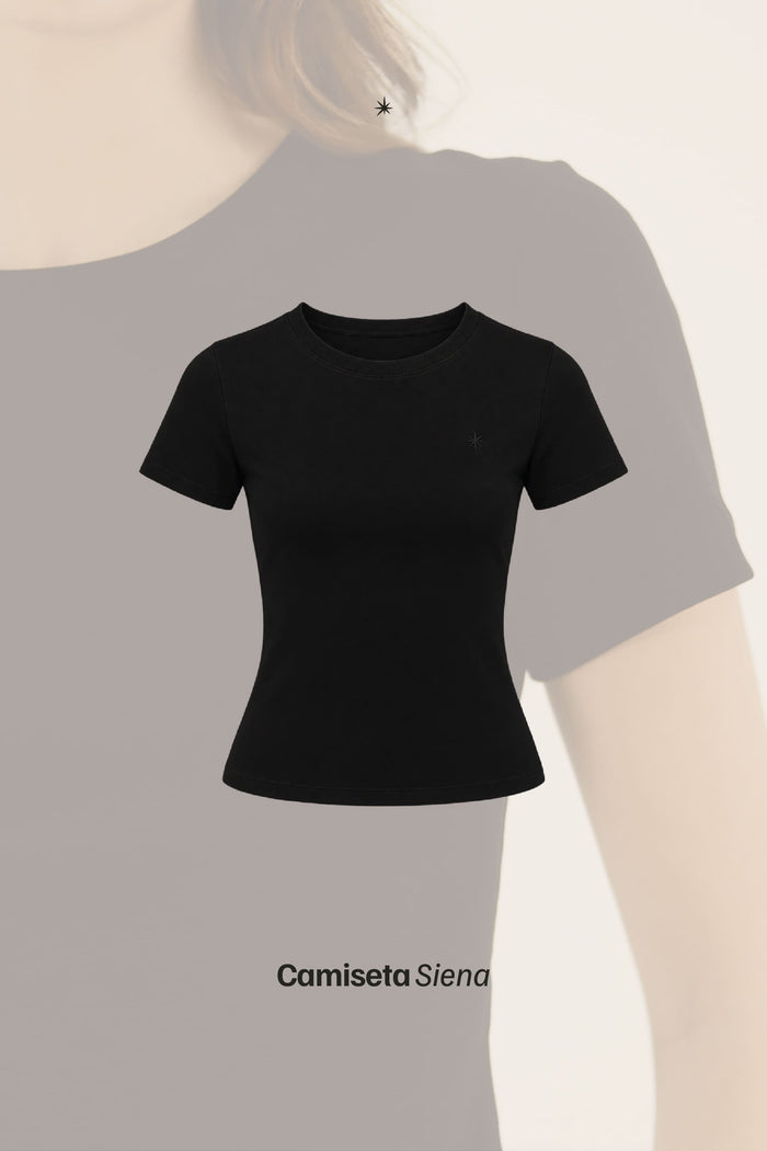 Camiseta Siena Negro, vista adicional - C1entoUno