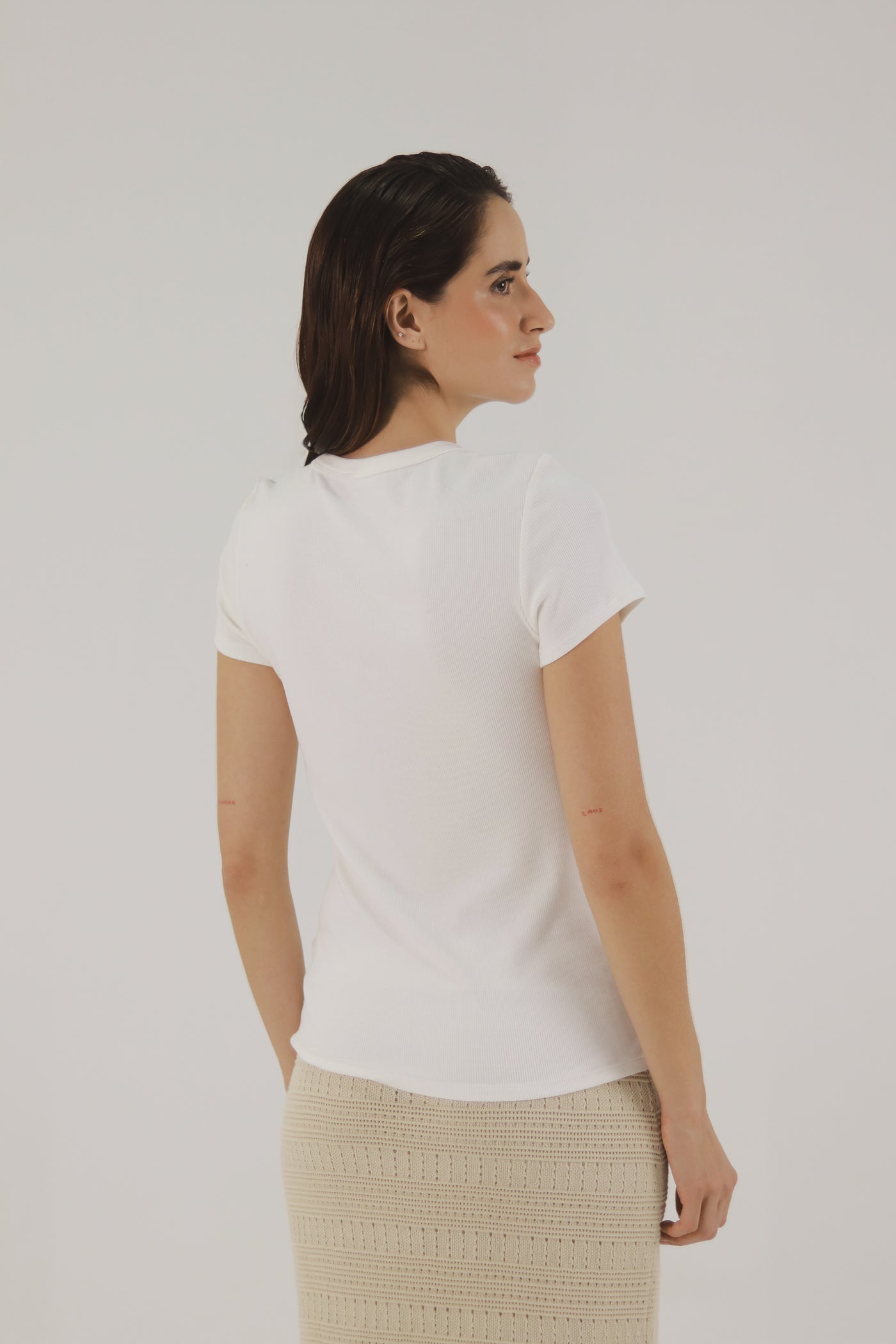 Camiseta Caída Blanco